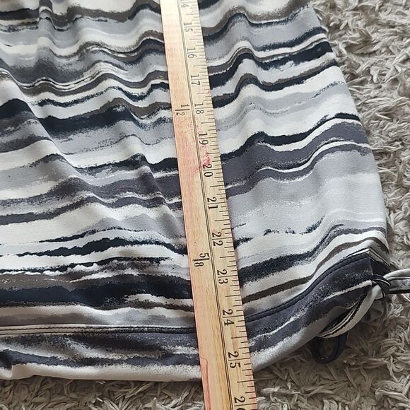 Athleta Racerback Airbrush Tinker Built In Bra Cinch Tie Waist Tank Top Size M - Picture 7 of 8